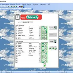 software per il totocalcio Nuovo Totocalcio 2022 con 12 mesi aggiornamenti