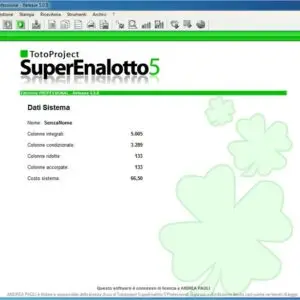 Totoproject Superenalotto 5.0 Professional: Recensione Completa e Guida all’Uso